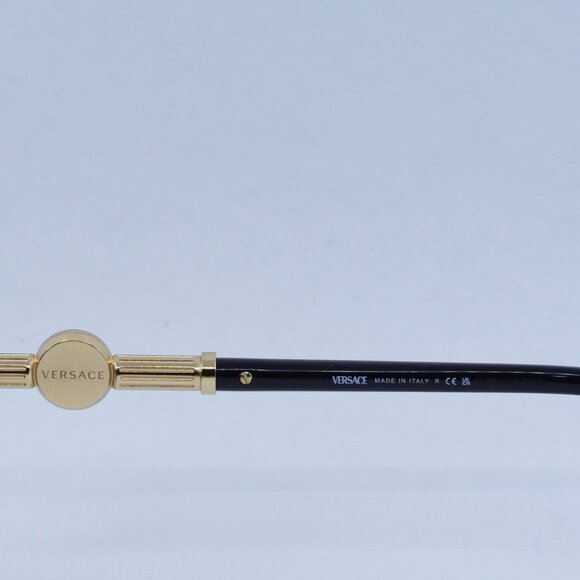 💯 NEW VERSACE VE2236 100287 GOLD/DARK GREY SUNGLASSES - Picture 6 of 10